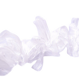 Bande macramé fleurs mousseline