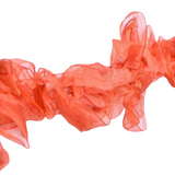 Bande macramé fleurs mousseline
