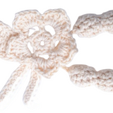 Motif en crochet fleur 2 cacahuètes